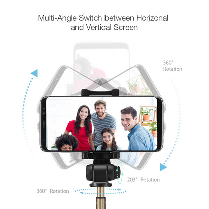 BW-BS3 bluetooth-compatible Selfie Stick Tripod Remote Control Flexible Selfie Stick Stabilizer for iphone