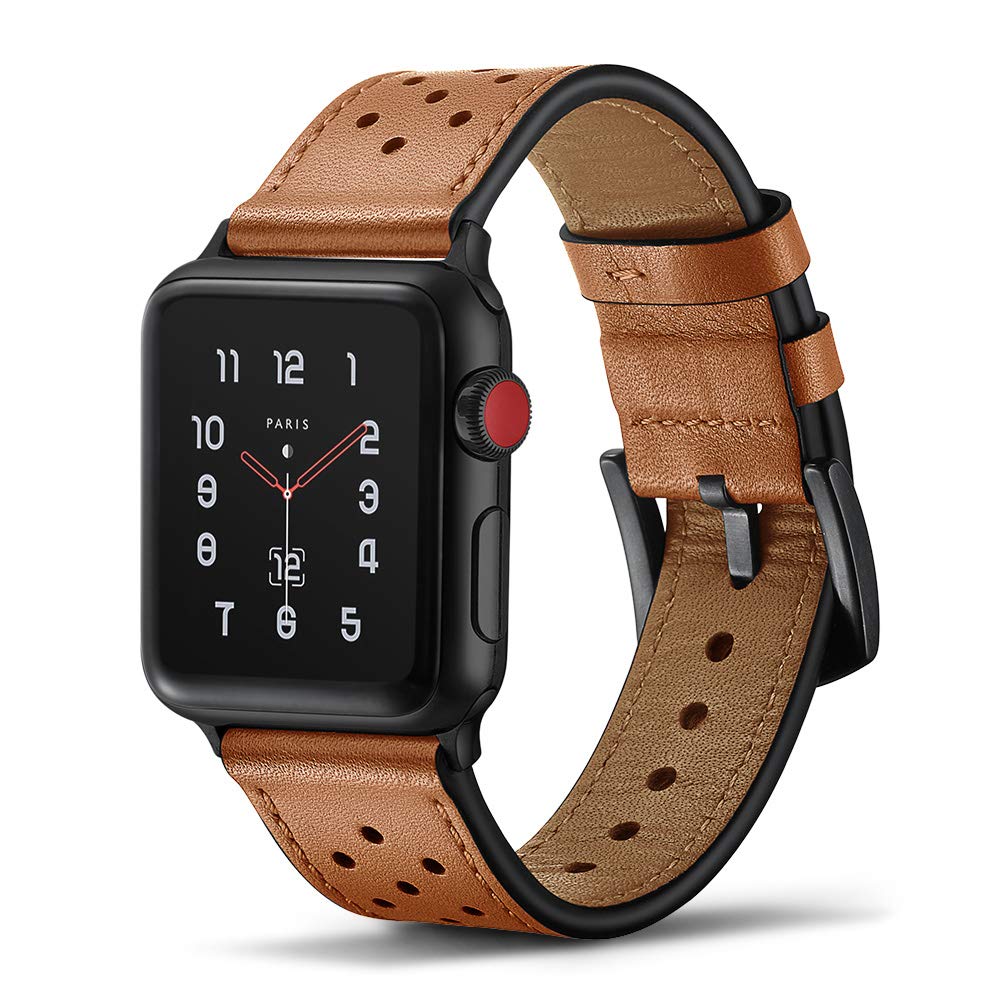 Leather strap For Apple Watch band 44mm 40mm iWatch band 42mm 38mm First layer cow leather bracelet apple watch serie 3 4 5 se 6