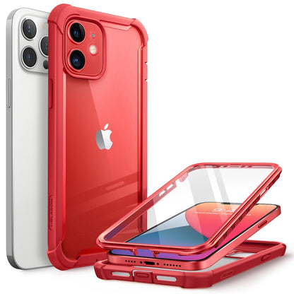 Case protector for iPhone 12 Case/12 Pro Case 6.1 inch (2020)  Full-Body Rugged Clear Bumper Cover with Built-in Screen Protector.