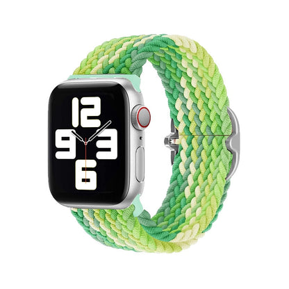 FTA Nylon Braided Solo Loop Strap for Apple Watch Band 38mm 40mm 42mm 44mm Sport Elastics Wristband for iWatch Series 6/5/4/3/2/1/SE