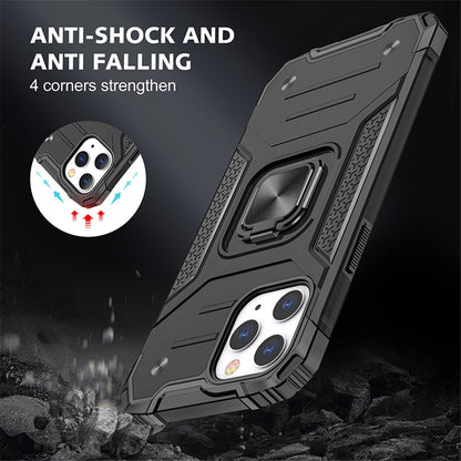 FTA Cases For iPhone 12 Pro Max 11Pro X XS XR 7 8 Plus Phone Shell Kickstand Silicone Shockproof Magnetic Car Holder Ring Phone Case.