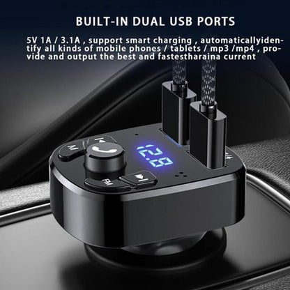 FM Transmitter Bluetooth Wireless Car kit Handfree Dual USB Car Charger 2.1A MP3 Music TF Card U disk AUX Player