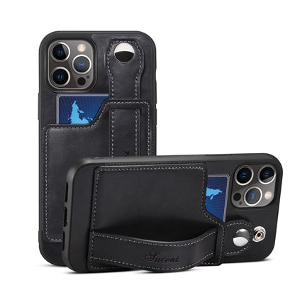 Cover for iPhone 13 12 Pro Max Case PU Leather Wallet flip Cover Stand Feature with Wrist Strap and Credit Cards Pocket for 12 Pro.