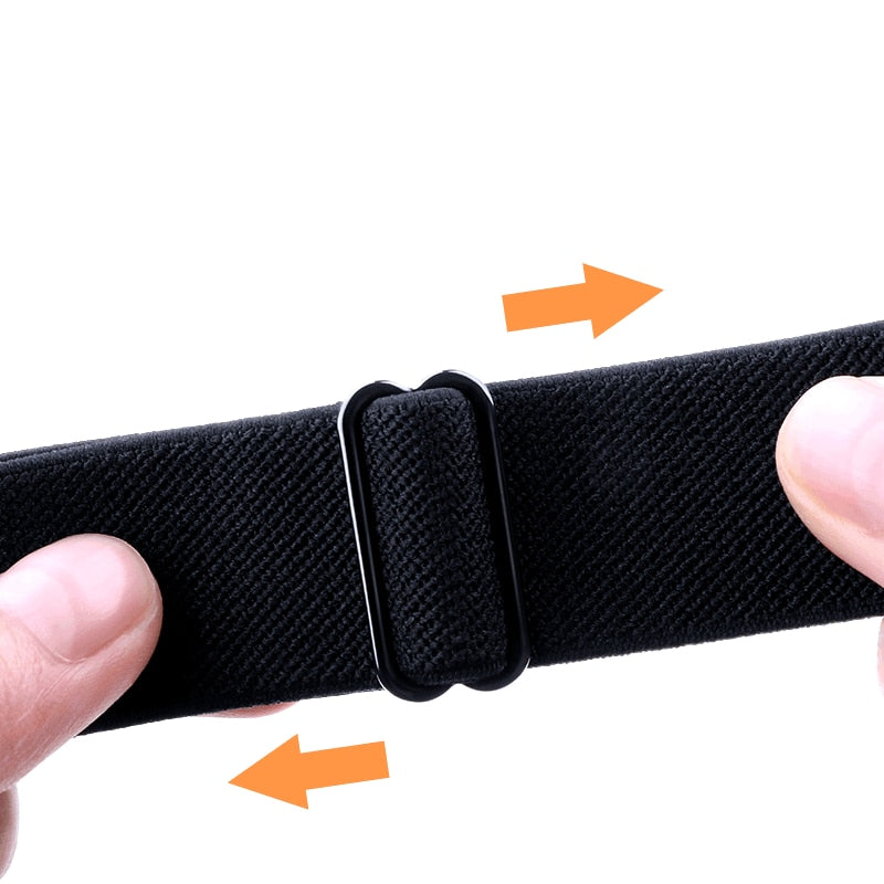 FTA Elastic Adjustable Nylon Solo Loop Strap for Apple Watch 6 SE 5 4 Band Strap 38 40mm 42 44mm for Iwatch 6 Se 5 4 Sport WatchBand