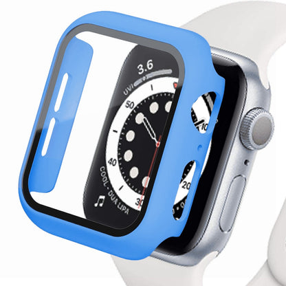 FTA Glass+Cover For Apple Watch case 45mm 41mm 44mm 40mm 42mm 38mm iWatch 8 3 6 SE Screen Protector Apple watch series 7 Accessories