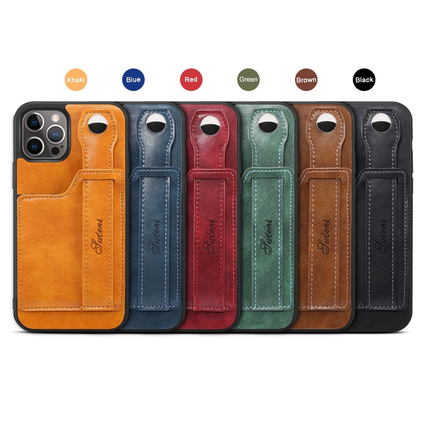 Cover for iPhone 13 12 Pro Max Case PU Leather Wallet flip Cover Stand Feature with Wrist Strap and Credit Cards Pocket for 12 Pro.