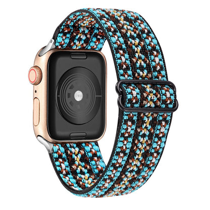 FTA Elastic Adjustable Nylon Solo Loop Strap for Apple Watch 6 SE 5 4 Band Strap 38 40mm 42 44mm for Iwatch 6 Se 5 4 Sport WatchBand