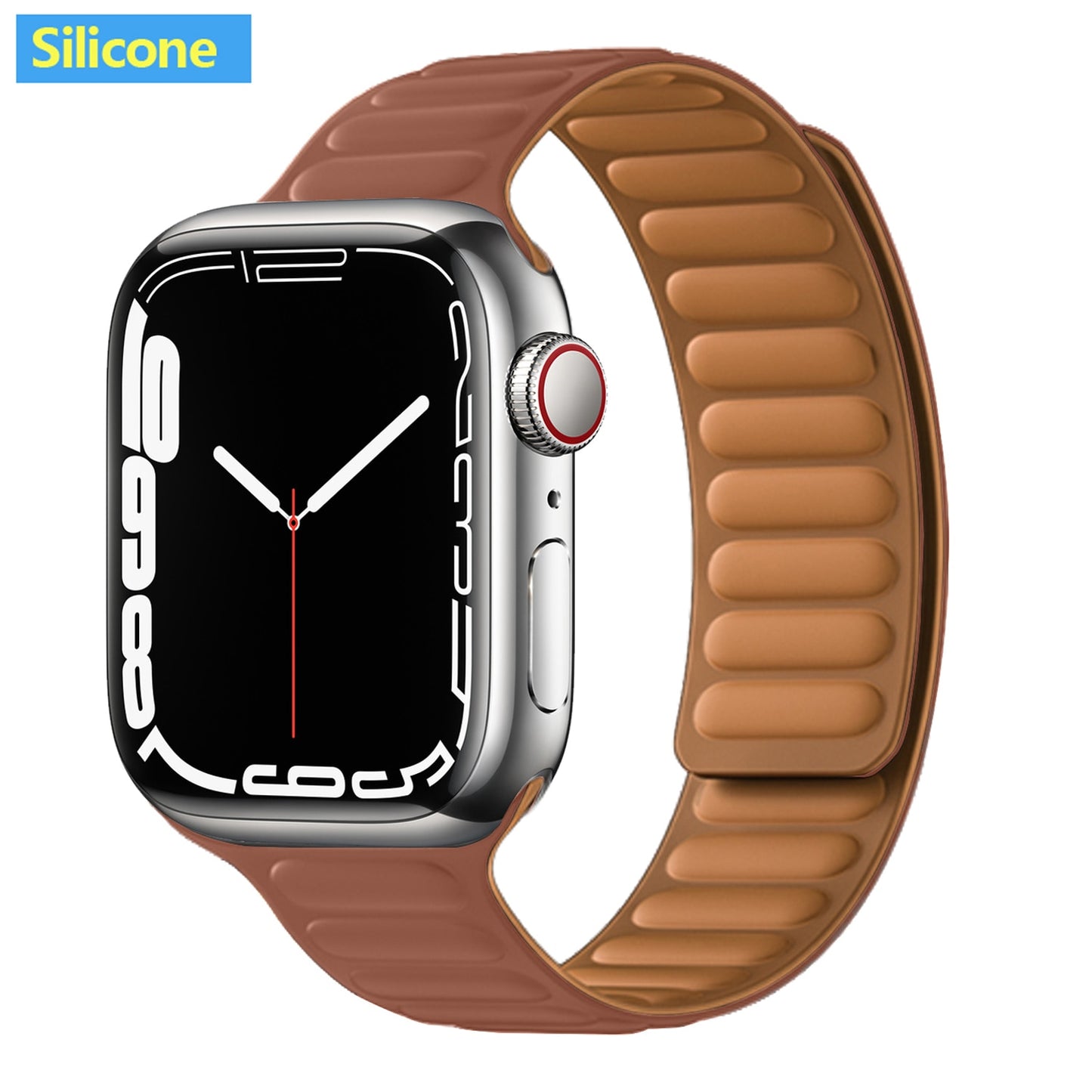 FTA Leather Link For Apple Watch Band 45mm 42mm 44mm  49mm Original Magnetic Loop bracelet iWatch Series 8 Ultra 3 SE 6 7 Strap