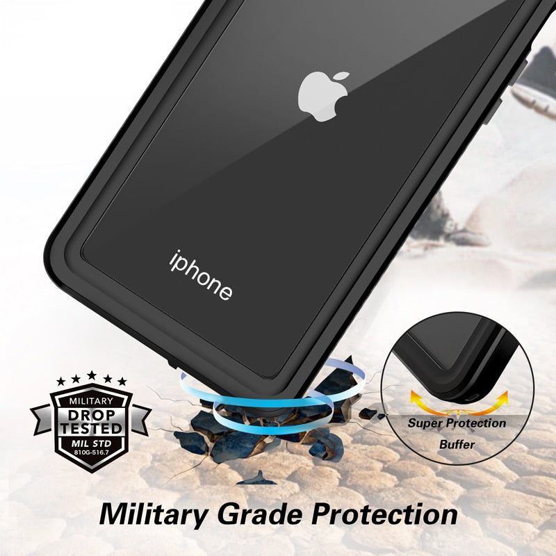 Waterproof Case for iPhone 11 Pro Max XR X XS MAX SE Shockproof Outdoor Diving Case Cover For iPhone 7 8 6 6S Plus 5 5S.