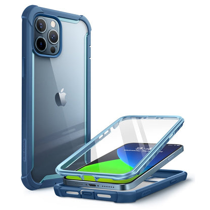 Cover for iPhone 12 Pro Max Case 6.7" (2020 Release) I-BLASON Ares Full-Body Rugged Clear Bumper Cover with Built-in Screen Protector