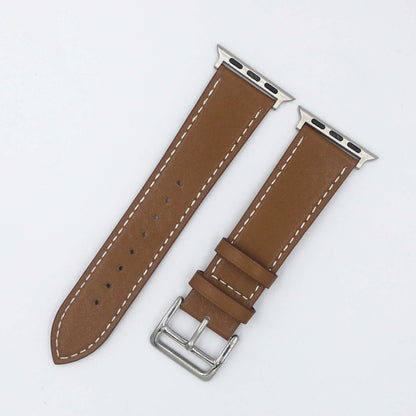 Leather strap for Apple watch band 44mm 40mm 38mm 42mm Single tour watchband bracelet iWatch series 5 4 3 6 se 7 41mm 45mm