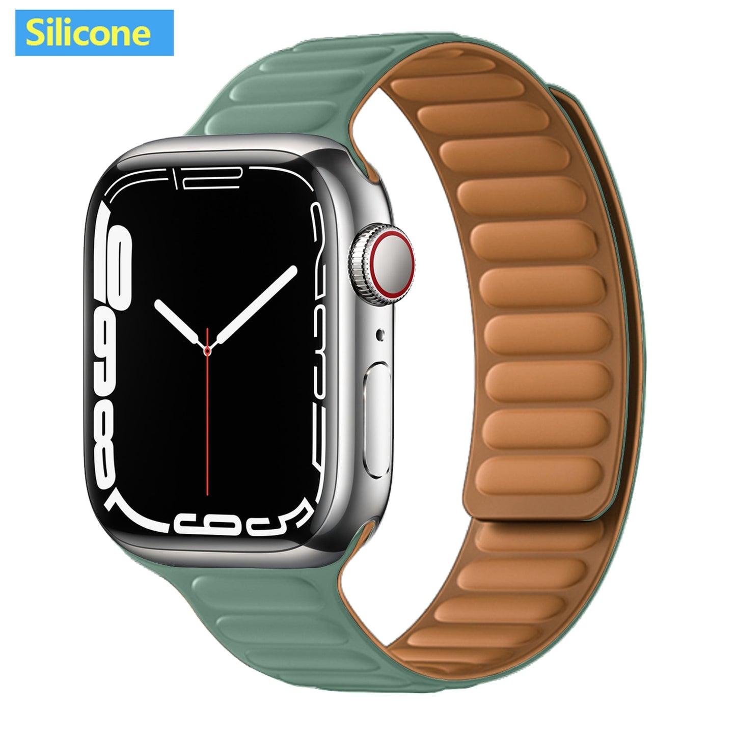 FTA Leather Link For Apple Watch Band 45mm 42mm 44mm  49mm Original Magnetic Loop bracelet iWatch Series 8 Ultra 3 SE 6 7 Strap