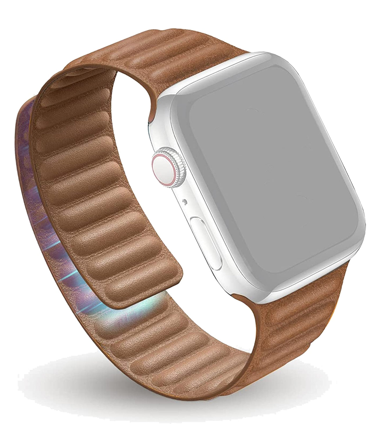 FTA Leather Link For Apple Watch Band 38mm 40mm 41mm  Original Magnetic Loop bracelet iWatch Series 8 Ultra 3 SE 6 7 Strap