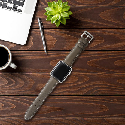 Leather strap for Apple watch band 44mm 40mm 38mm 42mm Single tour watchband bracelet iWatch series 5 4 3 6 se 7 41mm 45mm