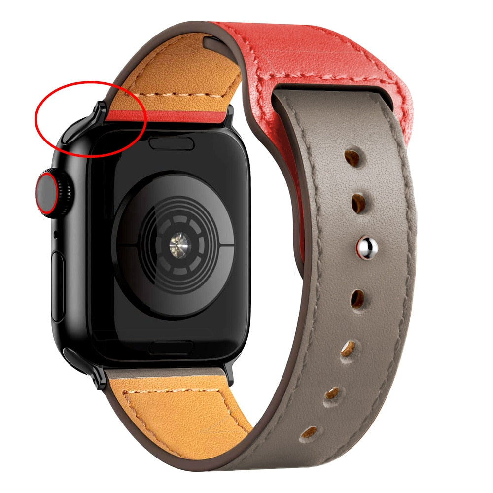 Leather strap For Apple watch band 45mm 44mm 49mm 41mm 40mm 42mm 38mm wristband correa bracelet iWatch series ultra 3 5 6 SE 7 8