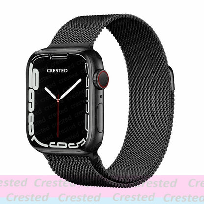 Milanese Loop straps for Apple Watch Ultra Band 49mm 44mm 45mm 40mm 41mm 42mm 38mm 38 mm belt bracelet iWatch series 7 se 3 5 6 8 Strap