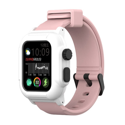 Silicone Band Case For Apple Watch Case Series 6 se 5 4 3 2 Waterproof Sports 44mm 42mm 40mm Strap Shockproof Frame  transparent