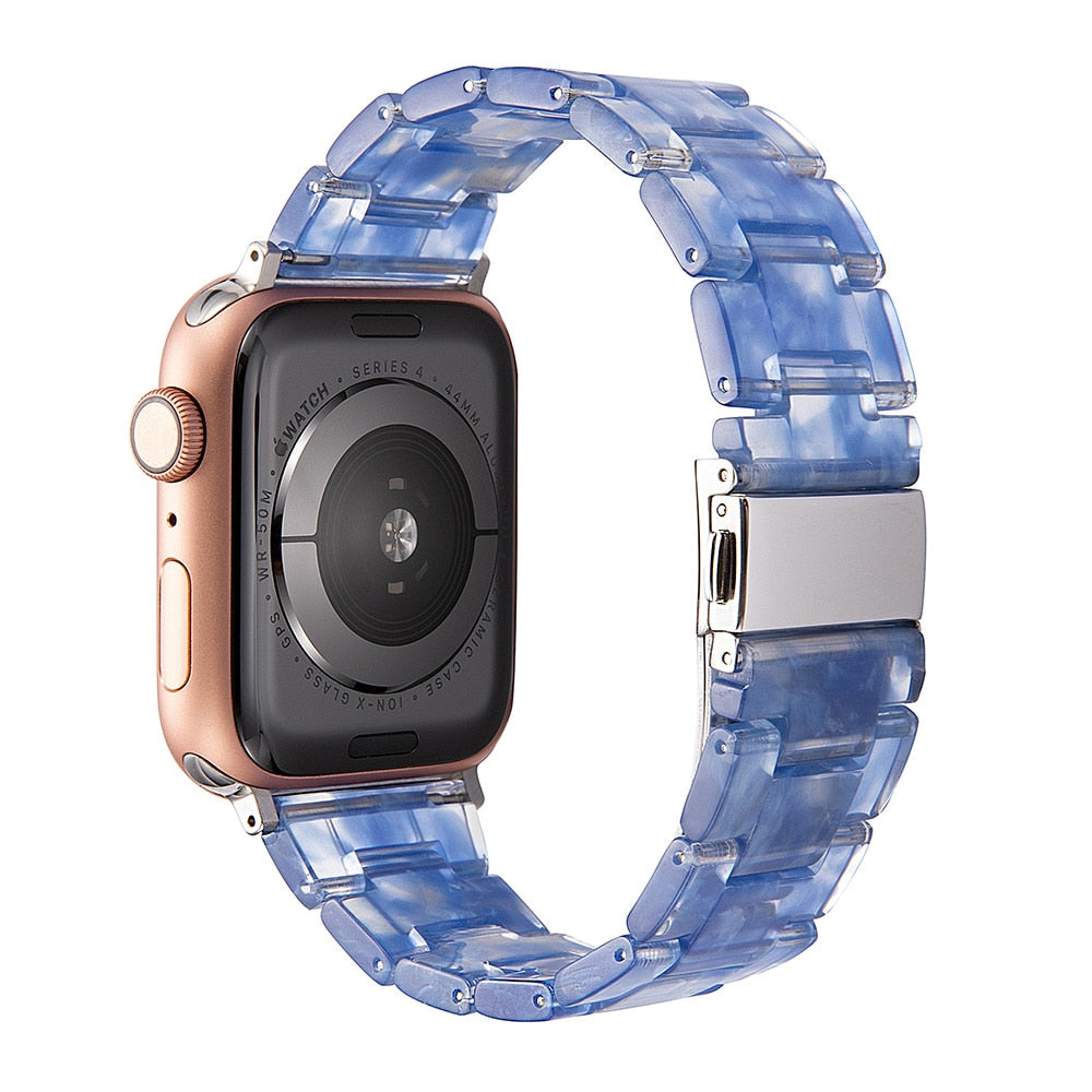 45mm Resin Watchband for apple watch 7 6 5 44mm iwatch 7 41mm 42mm SE 4 3 strap Wrist Accessories loop 40mm bracelet Replacement