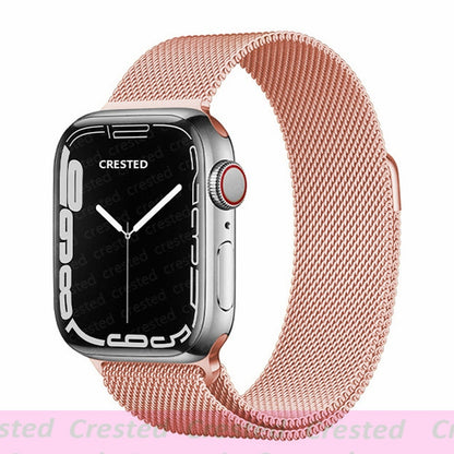 Milanese Loop straps for Apple Watch Ultra Band 49mm 44mm 45mm 40mm 41mm 42mm 38mm 38 mm belt bracelet iWatch series 7 se 3 5 6 8 Strap