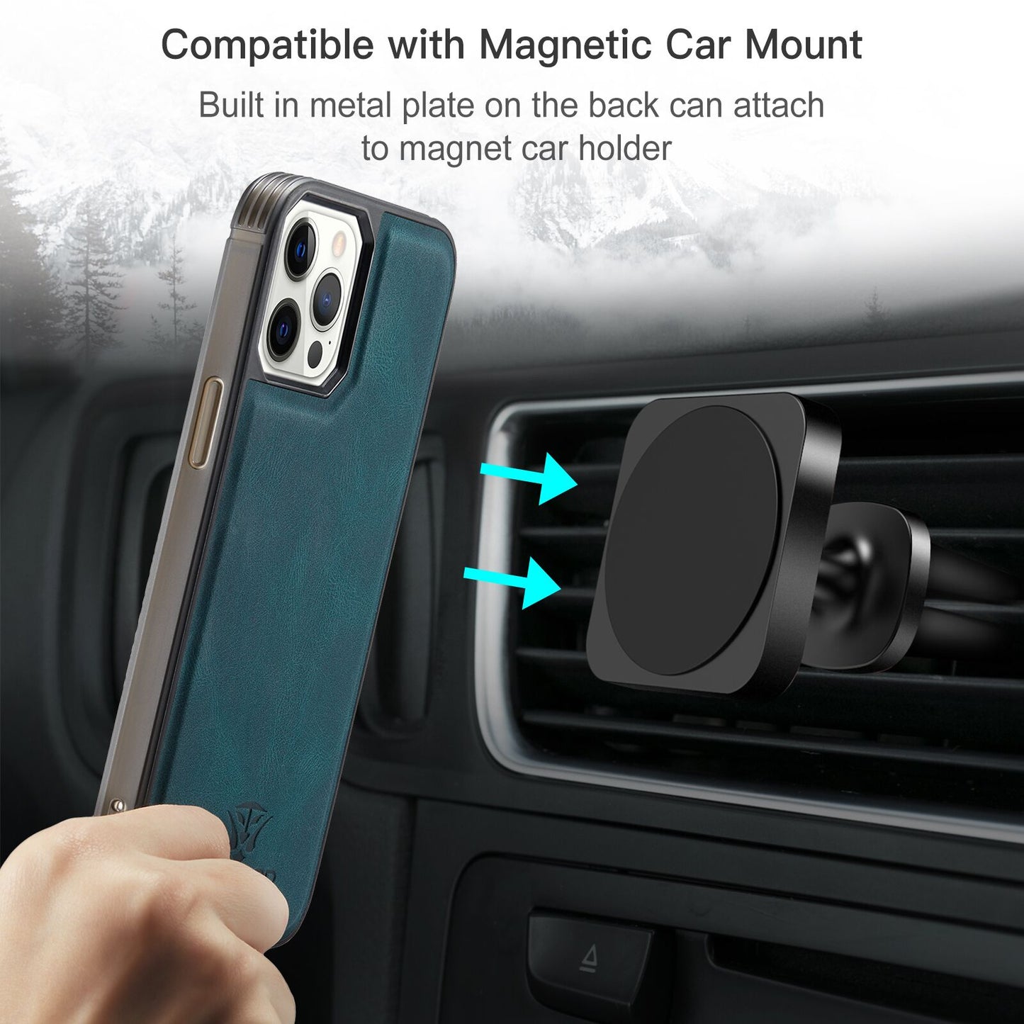 Luxury Magnetic Safe Leather Case For iPhone 14 13 12 11 Pro Max, SE XS Max XR X Wallet Card Solt Bag Stand Holder Cover.