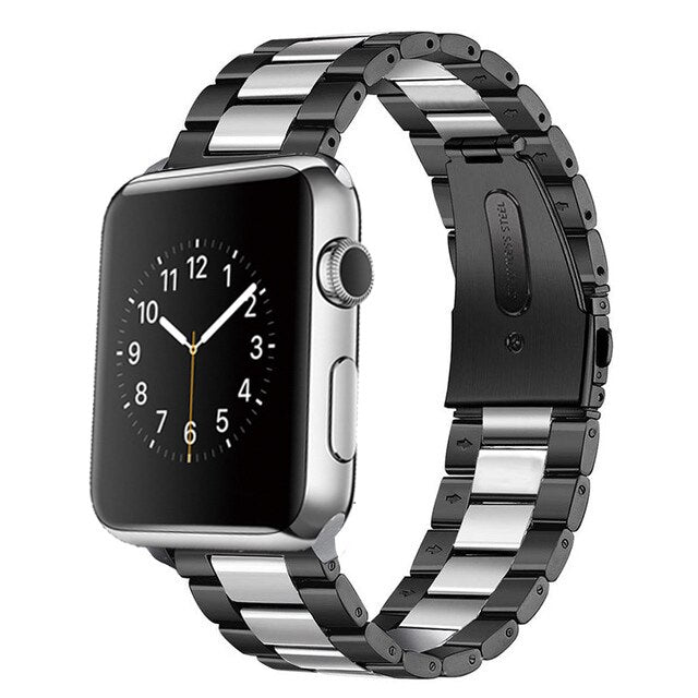 FTA Stainless Steel Strap for Apple Watch Series 7 45mm Band 6 5 4 40mm 44mm Replacement Metal Bracelet for IWatch 41mm 38mm 42mm