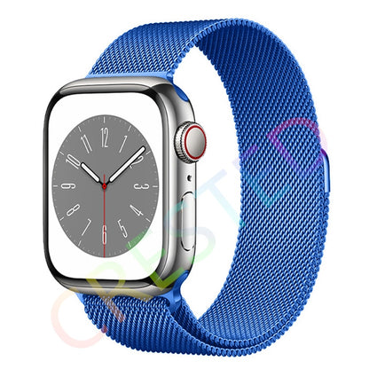 Milanese Loop Strap For Apple watch Band 44mm 40mm 45mm 41mm 42mm 38mm 45 44 mm bracelet iWatch Series 3 5 6 SE 7 8 Ultra 49mm.