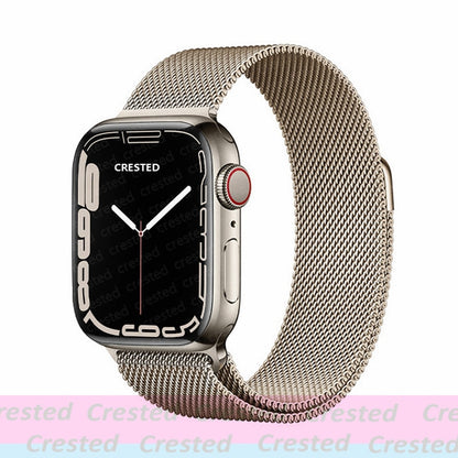 Milanese Loop straps for Apple Watch Ultra Band 49mm 44mm 45mm 40mm 41mm 42mm 38mm 38 mm belt bracelet iWatch series 7 se 3 5 6 8 Strap