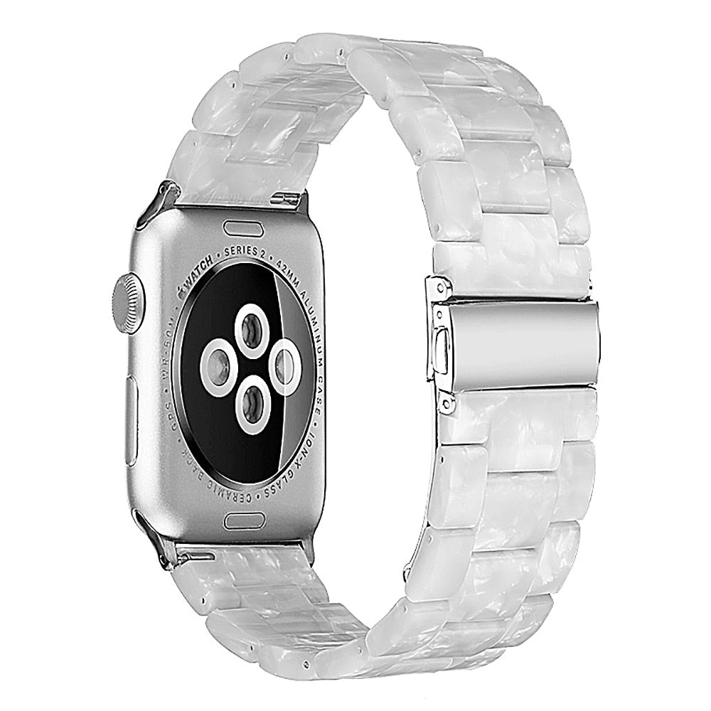 45mm Resin Watchband for apple watch 7 6 5 44mm iwatch 7 41mm 42mm SE 4 3 strap Wrist Accessories loop 40mm bracelet Replacement