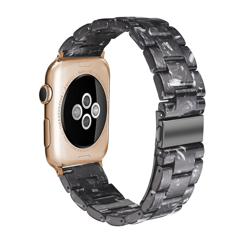 45mm Resin Watchband for apple watch 7 6 5 44mm iwatch 7 41mm 42mm SE 4 3 strap Wrist Accessories loop 40mm bracelet Replacement