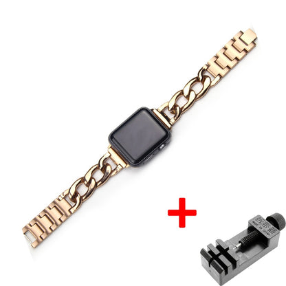 FTA Watch bands Stainless Steel Band for Apple Watch 8 6 SE 5 4 40mm 44mm Watchband Bracelet for Iwatch Series 7 6 5 4 3 38 42