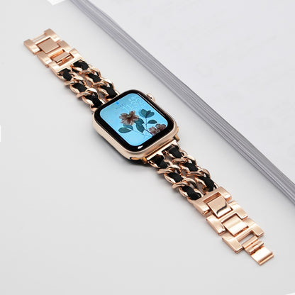 FTA Watch Bands For Apple Watch Band chain 45mm 41mm 38mm 42mm 40mm 44mm woman Bracelet Steel luxury for iWatch series 7 6 se 5 4 3 Correa