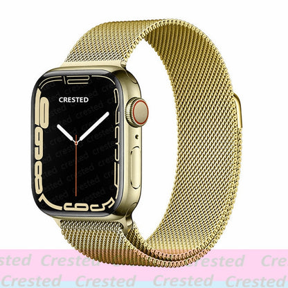 Milanese Loop straps for Apple Watch Ultra Band 49mm 44mm 45mm 40mm 41mm 42mm 38mm 38 mm belt bracelet iWatch series 7 se 3 5 6 8 Strap