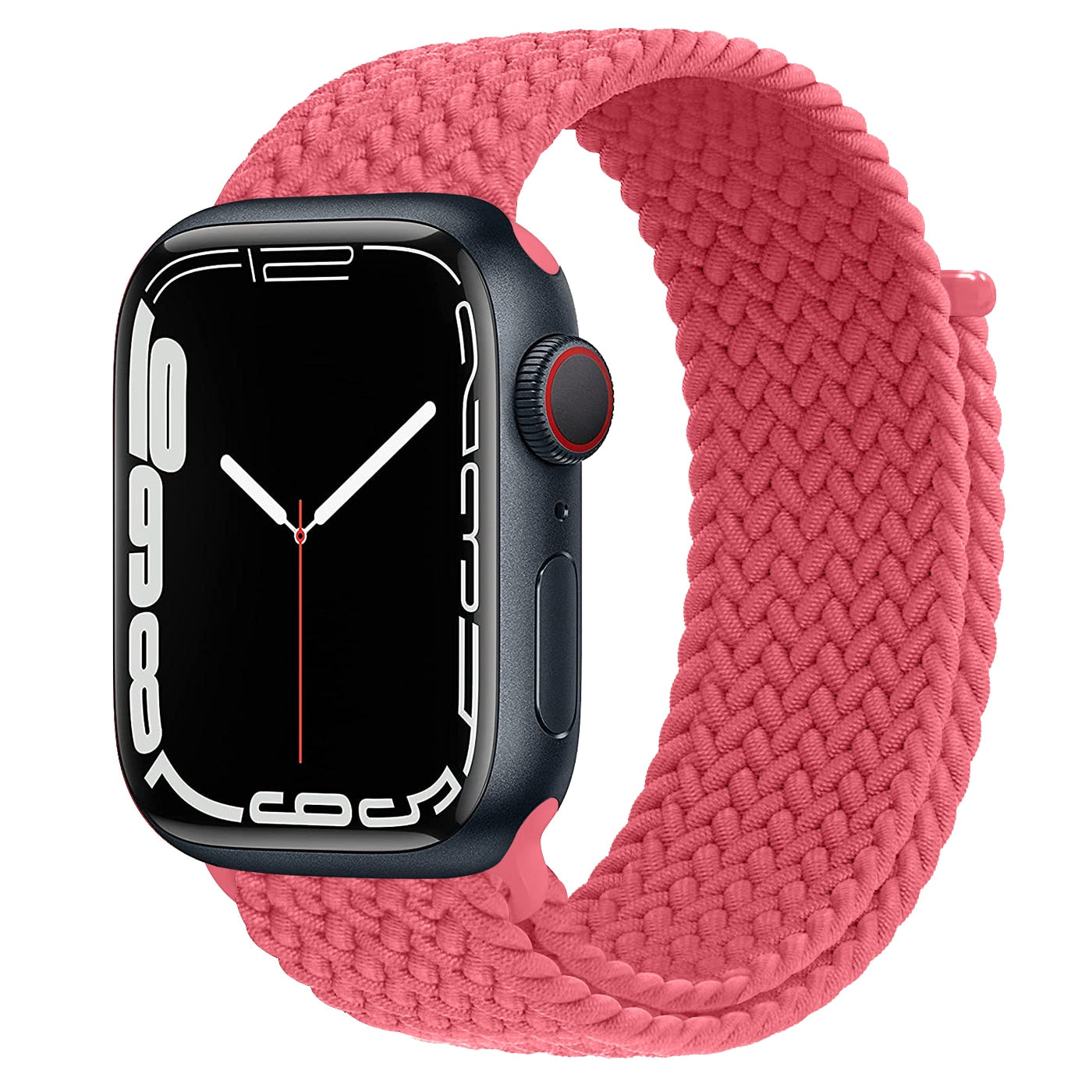 Braided Loop For Apple watch Strap 44mm 40mm 45mm 41mm 42mm 38mm 49mm Elastic Solo bracelet iWatch series 7 se 3 6 Ultra 8 Band