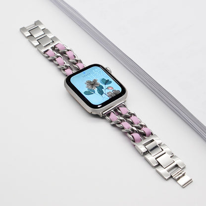 FTA Watch Bands For Apple Watch Band chain 45mm 41mm 38mm 42mm 40mm 44mm woman Bracelet Steel luxury for iWatch series 7 6 se 5 4 3 Correa