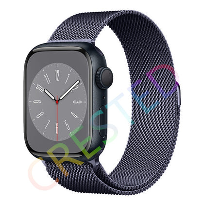 Milanese Loop Strap For Apple watch Band 44mm 40mm 45mm 41mm 42mm 38mm 45 44 mm bracelet iWatch Series 3 5 6 SE 7 8 Ultra 49mm.