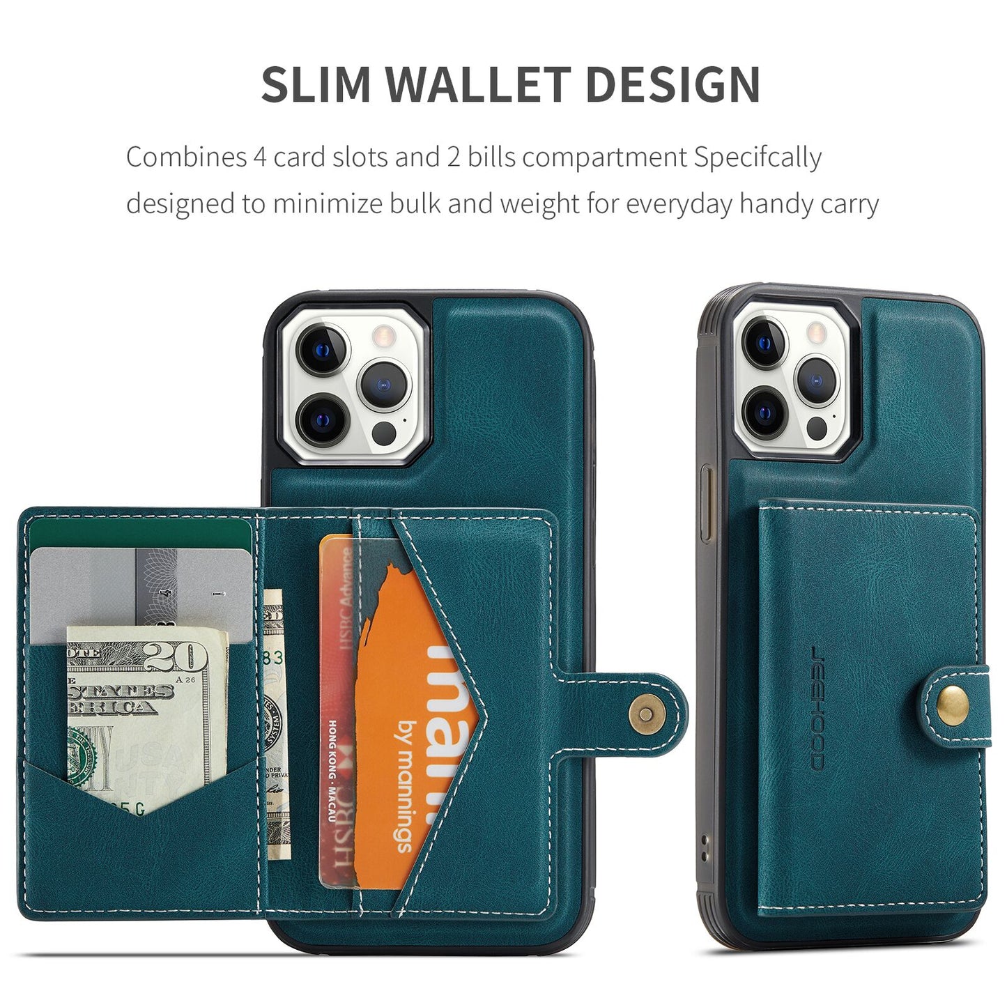 Luxury Magnetic Safe Leather Case For iPhone 14 13 12 11 Pro Max, SE XS Max XR X Wallet Card Solt Bag Stand Holder Cover.