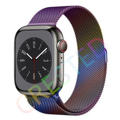 SPAIN BH Milanese Loop Strap For Apple watch Band 44mm 40mm 45mm 41mm 42mm 38mm 45 44 mm bracelet iWatch Series 3 5 6 SE 7 8 Ultra 49mm