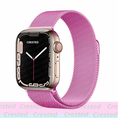 Milanese Loop straps for Apple Watch Ultra Band 49mm 44mm 45mm 40mm 41mm 42mm 38mm 38 mm belt bracelet iWatch series 7 se 3 5 6 8 Strap