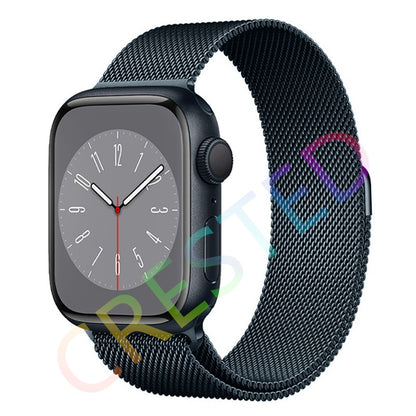 Milanese Loop Strap For Apple watch Band 44mm 40mm 45mm 41mm 42mm 38mm 45 44 mm bracelet iWatch Series 3 5 6 SE 7 8 Ultra 49mm.