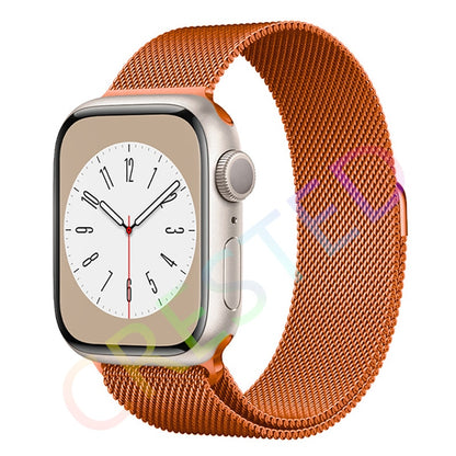 SPAIN BH Milanese Loop Strap For Apple watch Band 44mm 40mm 45mm 41mm 42mm 38mm 45 44 mm bracelet iWatch Series 3 5 6 SE 7 8 Ultra 49mm