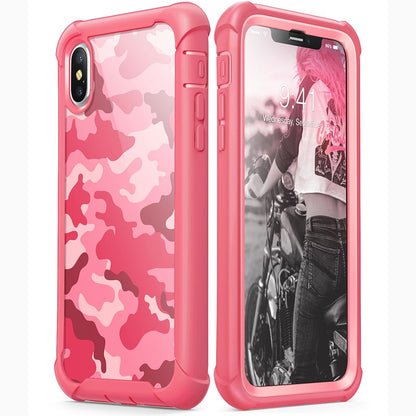 Case protector compatible with iphone X Xs Case 5.8 inch Original i-Blason Ares Series Full-Body Rugged Clear Bumper Case with Built-in Screen Protector