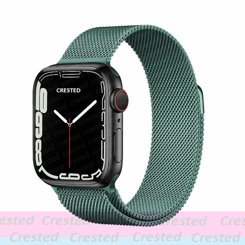 Milanese Loop straps for Apple Watch Ultra Band 49mm 44mm 45mm 40mm 41mm 42mm 38mm 38 mm belt bracelet iWatch series 7 se 3 5 6 8 Strap