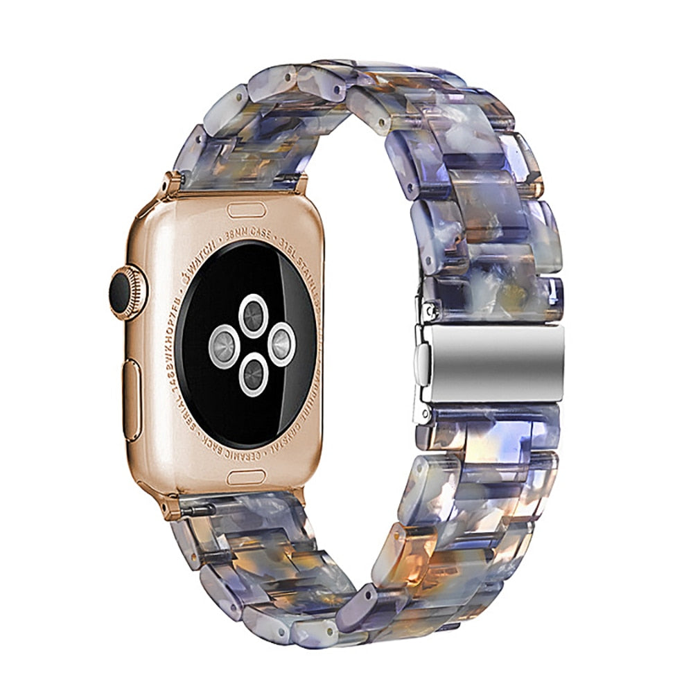 45mm Resin Watchband for apple watch 7 6 5 44mm iwatch 7 41mm 42mm SE 4 3 strap Wrist Accessories loop 40mm bracelet Replacement