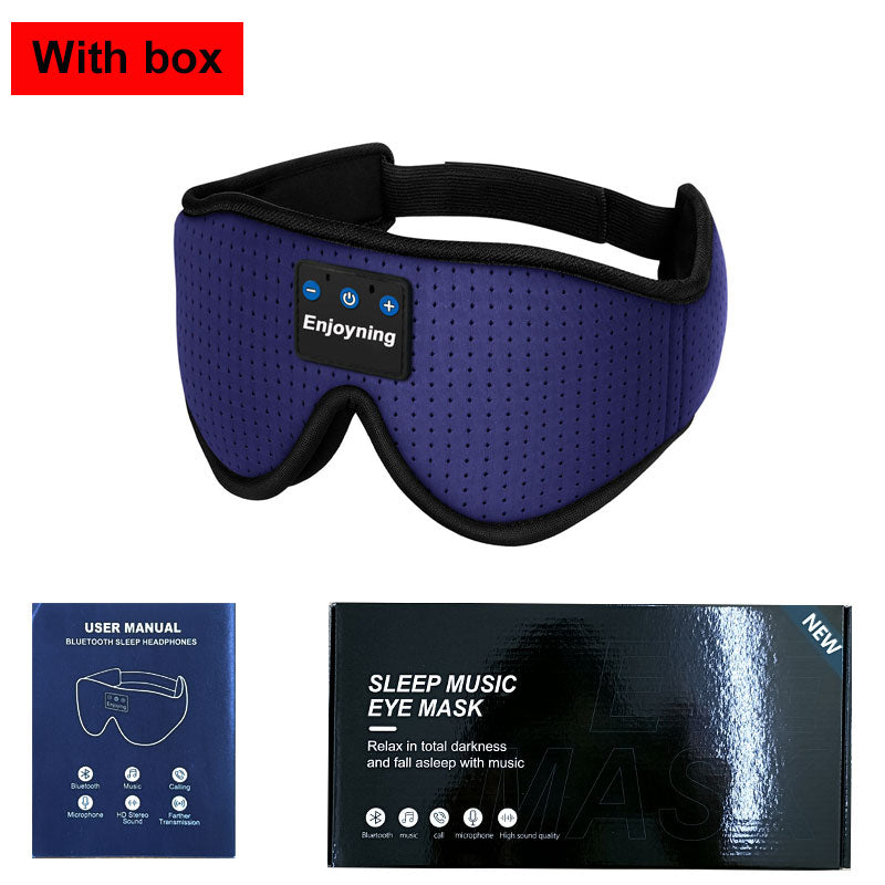 New 3D FTA confortable wireless music headphone sleep breathable smart eye mask Bluetooth headset call with mic for ios Android mac