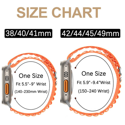 FTA Alpine loop strap For apple watch band 49mm 45mm 41mm 44mm 40mm Nylon watchband bracelet belt iwatch series 3 5 SE 6 7 8 Ultra