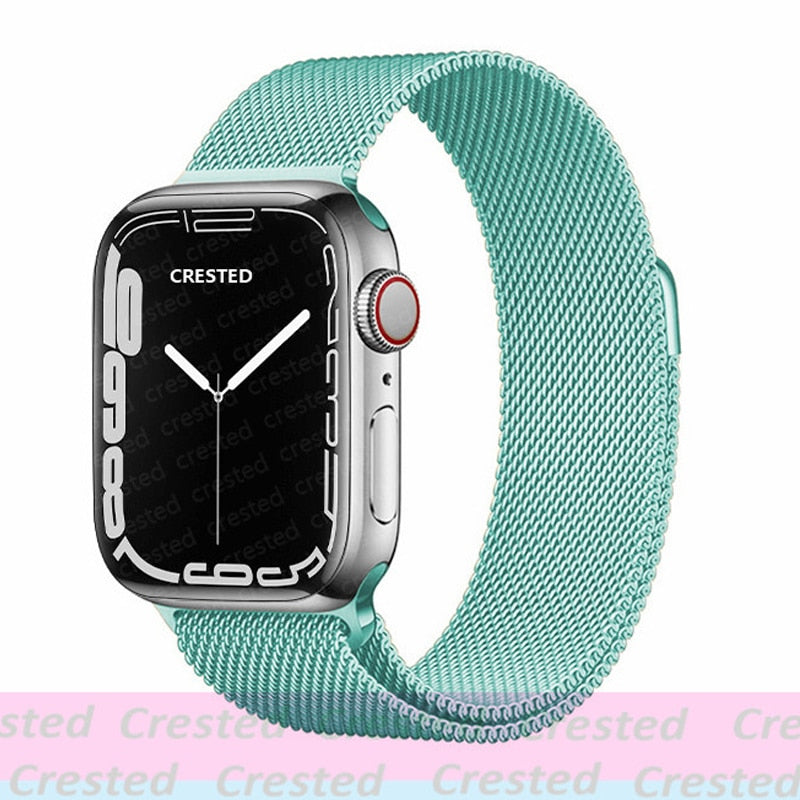 FTA Milanese Loop For Apple Watch Ultra Band 49mm 44mm 45mm 40mm 41mm 42mm 38mm 38 mm belt bracelet iWatch series 7 se 3 5 6 8 Strap