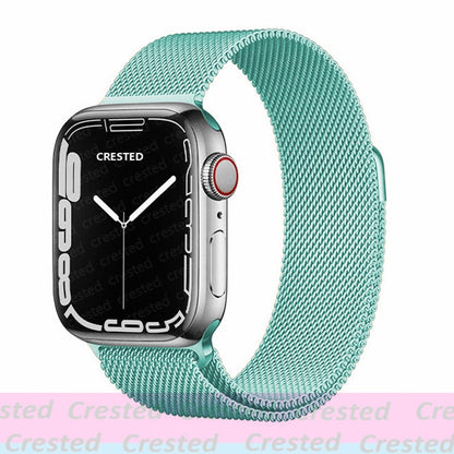 Milanese Loop straps for Apple Watch Ultra Band 49mm 44mm 45mm 40mm 41mm 42mm 38mm 38 mm belt bracelet iWatch series 7 se 3 5 6 8 Strap