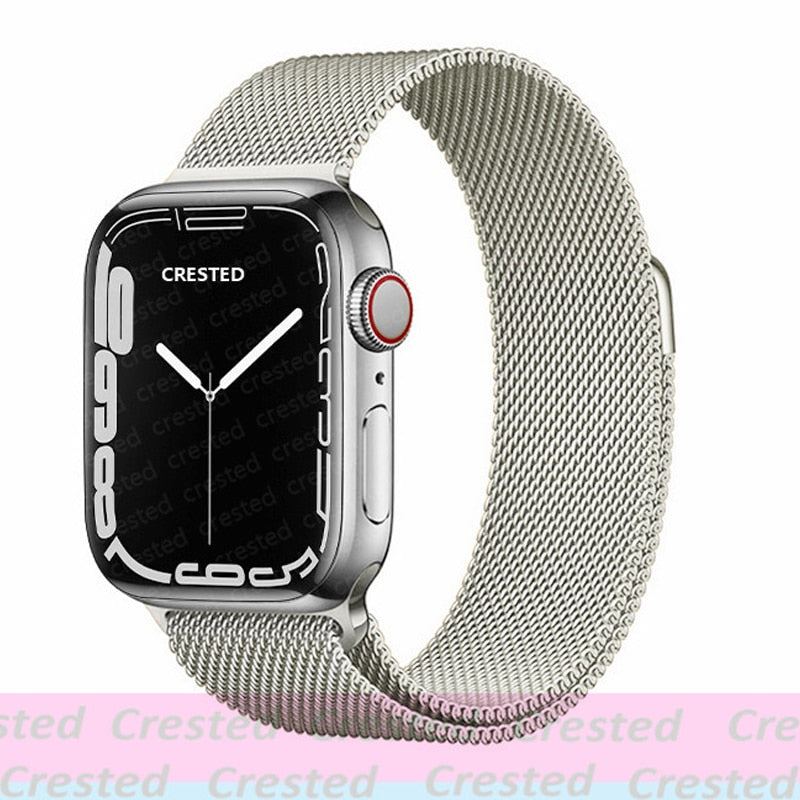 FTA Milanese Loop For Apple Watch Ultra Band 49mm 44mm 45mm 40mm 41mm 42mm 38mm 38 mm belt bracelet iWatch series 7 se 3 5 6 8 Strap