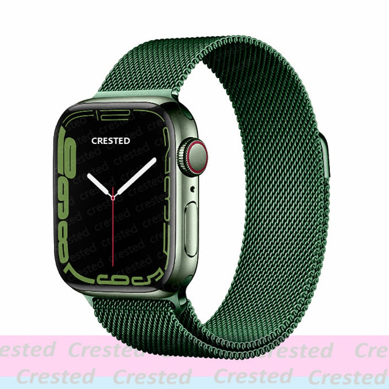 Milanese Loop straps for Apple Watch Ultra Band 49mm 44mm 45mm 40mm 41mm 42mm 38mm 38 mm belt bracelet iWatch series 7 se 3 5 6 8 Strap