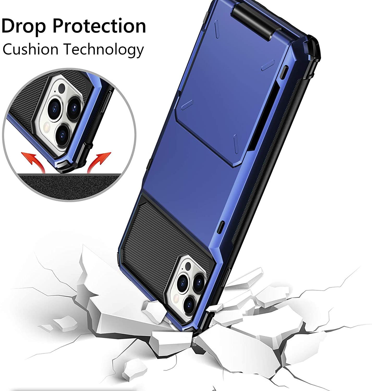 Cover for iPhone 14 13 Pro Max 13 Mini 13 Pro 2022 Card Slots Wallet Case Cover Slide Armor Wallet Card Slots Holder for iPhone 13